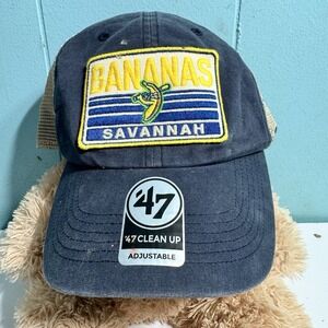Savannah Bananas Baseball Hat Cap by 47 Clean Up Mesh OSFA Braided Cord Patch